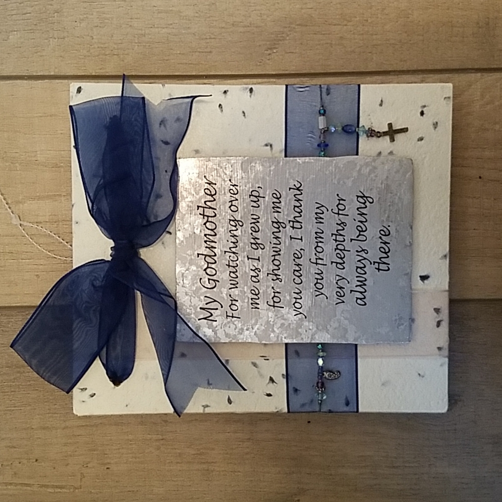 My GodMother Tabletop / Wall Plaque Sign Frame Gift